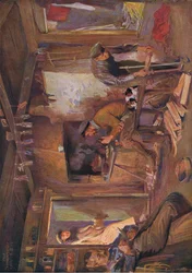 In feindlichem Gebiet heimisch, Illustration aus Hindenburg, veröffentlicht von Daterlandischer Derlag C U Weller Berlin, 1922